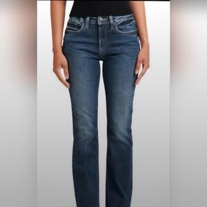 Silver Women's Blue High Rise Boot Cut Jeans